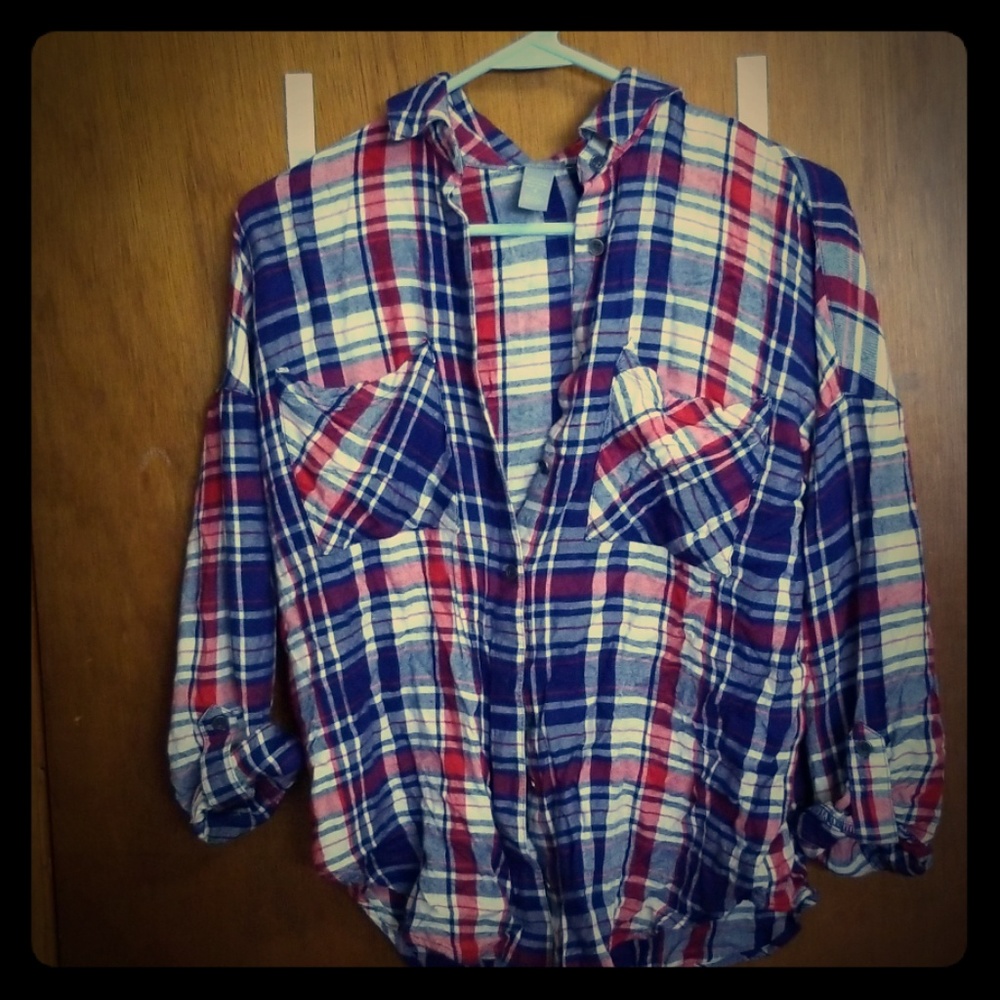 Charlotte Russe plaid shirt